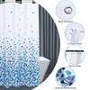 Homxi Bathroom Curtains Mould Proof Resistant 300x200cm,Polyester Shower Curtain with