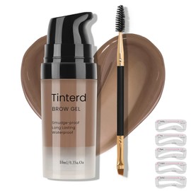 3D Eyebrow Gel Kit With Brush【Smudge-proof】【Waterproof】【Long Lasting】Eyebrow Gel With Eyebrow Stencils for Shaping，＃04 Blonde