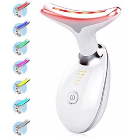 INTENSO Face Massager, Anti-Aging Neck Eye Massager with 7 Colors 3 Modes, Facial Massager for Skin Care, Anti-Wrinkle Device for Slimming Face