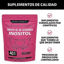 Inositol 401  60 das  Myo y D-Chiro Inositol fortificado con Zinc, Acido Folico, Inulina de Agave, Vitamina D3 y Seleniometionina  Vitaminas para...  
