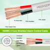 MOOKEERF 18/4 Alarm Wire Shielded Wire 200FT 18 AWG 4