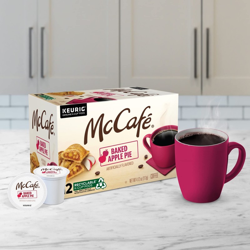 McCafe Baked Apple Pie Coffee, Keurig Single Serve K-Cup Pods,