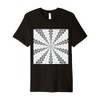 Starlight Speeding Mid-Century Pattern Black On White Premium T-Shirt