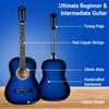 BESYOU 38in Beginner Acoustic Guitar Basic Starter Kit Tuner Bag
