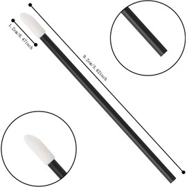500 aplicadores desechables de varitas de labios, cepillo de labios Vaincre, cepillo de lápiz labial, varitas aplicadoras de brillo de labios, aplicador de maquillaje, kits de herramientas de belleza, color negro
