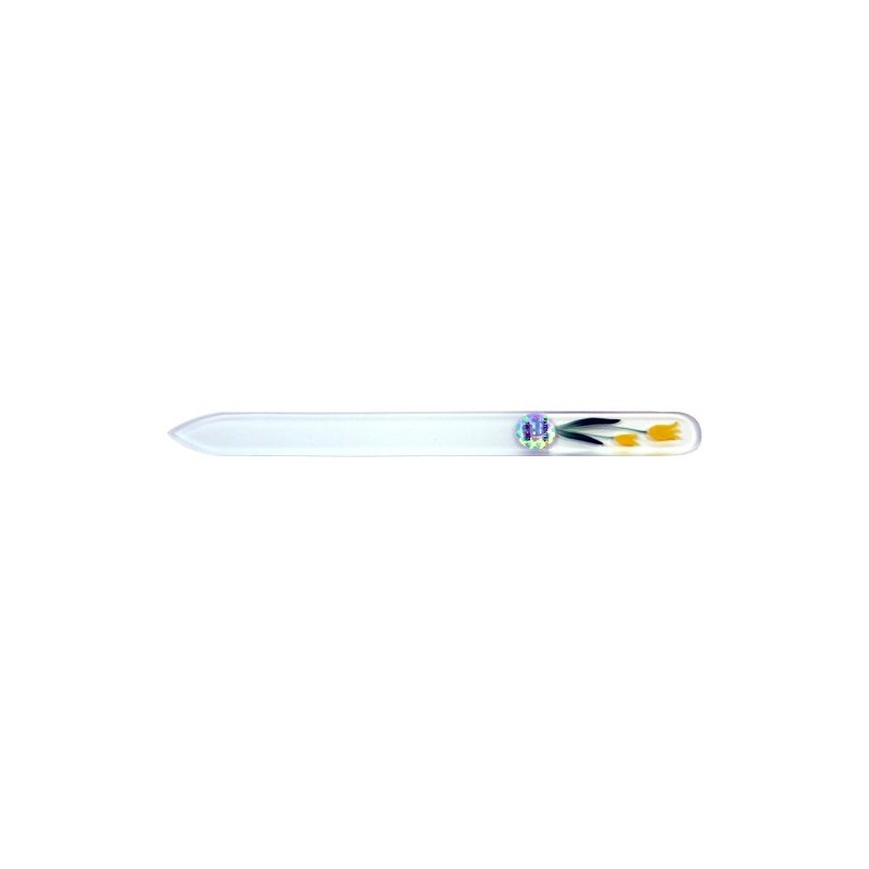 Brajek 82SYP108 Nail File Glass Hand Painted 5.5 inches (14
