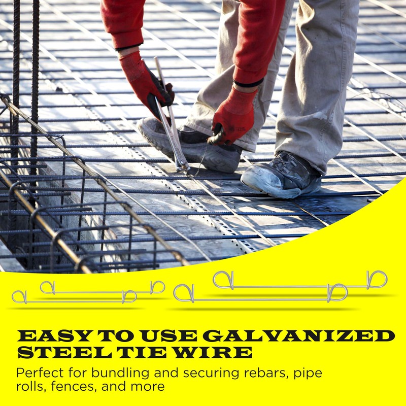 6 Inch - 17 Gauge 1000 pcs GALVANIZED Steel Double