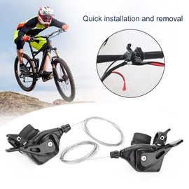 Annadue Mountain Bike Gear Shifter, 3x9 Bike Gear Shifter, 9 Speed Shifter Set for Bicycle.