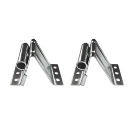 2 Pcs Garage Door Adjustable Top Bracket Garage Door Roller/Hinge for Residential Doors Garage Door Parts Adjustable Top Roller Bracket in Galvanized Garage Doors Fixture Bracket
