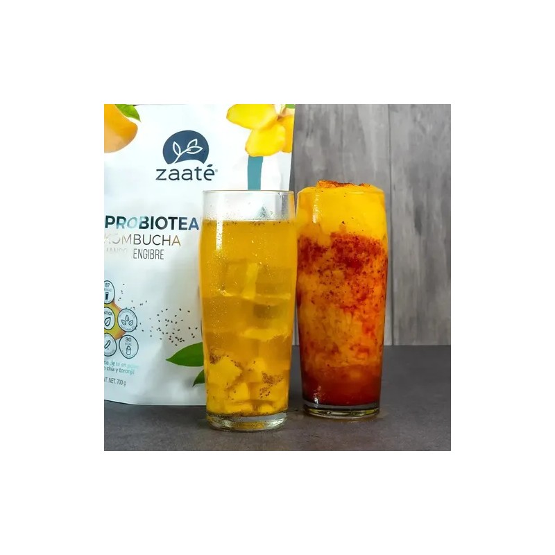 Probiotea Mango Jengibre, Añadida Con Chía 0% Zaaté Frutal