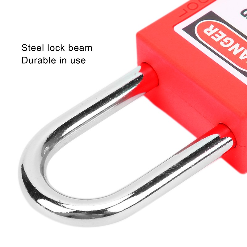 5 Sets 38mm Lockout Lock Insulation LOTO Nylon PA Steel