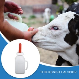 Goat Bottle Nipples, Animal Pacifier Feeder, Thickened Wide Mouth Feeding Nursing Pacifier Milk Bottle for Goat Calf Sheep Cow