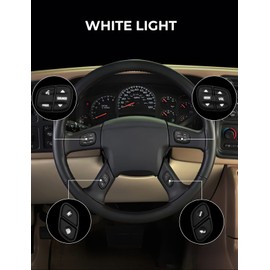 JOYTUTUS Steering Wheel Radio Control Switch Buttons fits Silverado Sierra 2003-2007, Trailblazer & Envoy 2004-2009, Tahoe & Yukon 2003-2006, Replaces OE# 21997738, 21997739, 1999442, 1999443