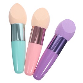 Beavorty 3pcs makeup sponge stick blending sponges makeup applicator sponge sponges makeup makeup blending sponge makeup sponge brush pink Puff Brush powder puff