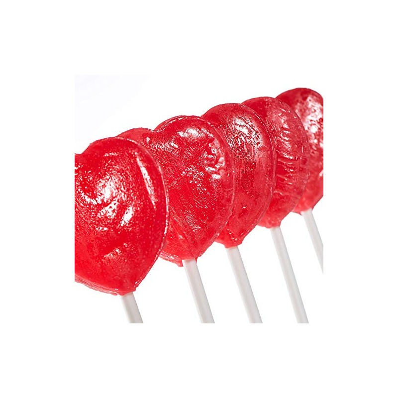 Paskesz Valentines Day Heart Lollipops - 56 Count (24 Ounce)