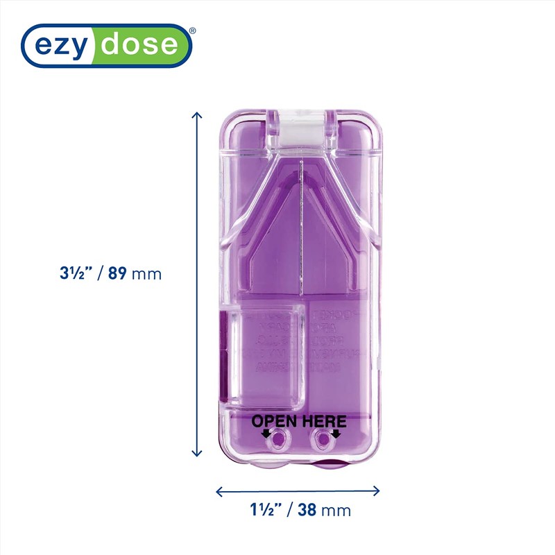 Ezy Dose Clear Pocket Tablet Cutter with Dispenser
