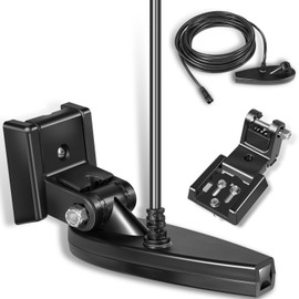 710295-1 XNT 9 HW MDI 75 T for Helix 7/8 (MEGA Down Imaging) Dual Spectrum Chirp with Temperature Transom Mount Transducer, Black