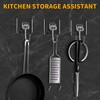 EBUKTUK Wall Hooks with Good Adhesion, Wall Hook Waterproof Transparent