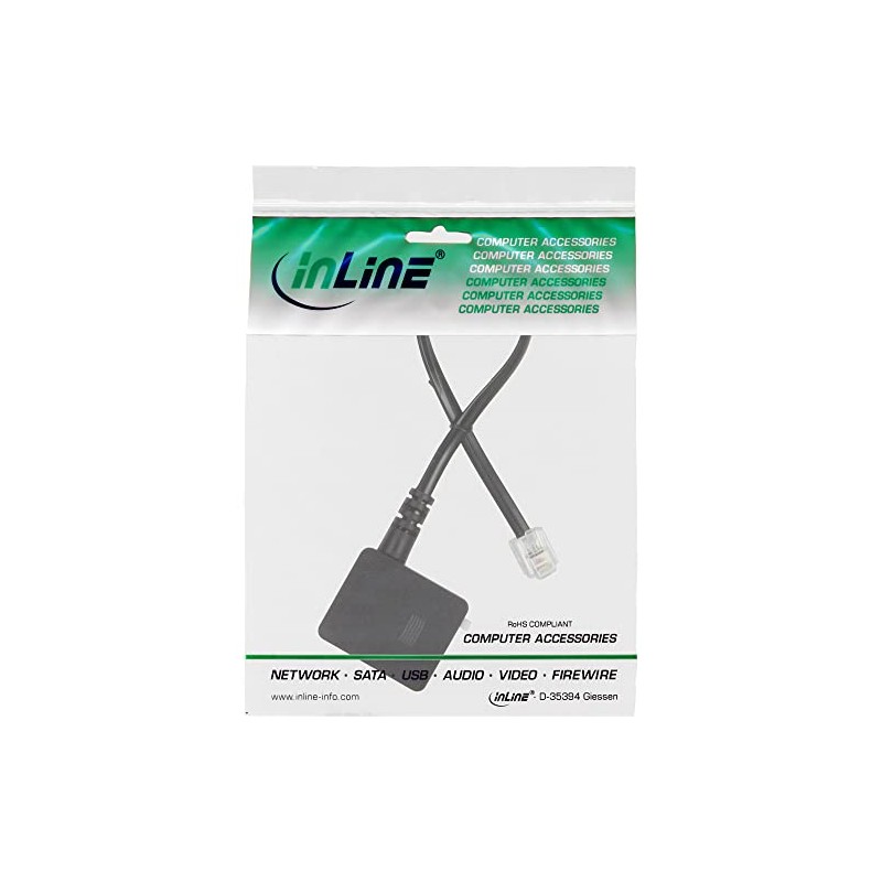 InLine® TAE adaptor cable, InLine®, RJ11 6P4C male to TAE-N