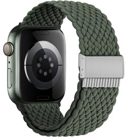 TINICR Ersatzarmband Kompatibel mit iWatch Armband 41mm 40mm 38mm, Elastisches Verstellbares Geflochtenes Nylon Solo Loop Sport Armbänder für iWatch Series Ultra/SE/8/7/6/5/4/3/2/1 Herren Damen