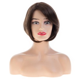 Beweig Brown Bob Wig Short Hair Wigs for Women Heat Resistant Fibre Synthetic Wig Natural Looking 10 Inch