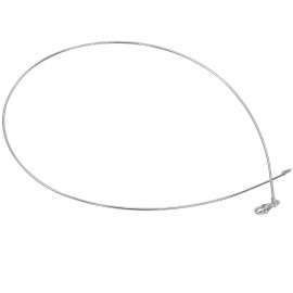 Navada 925 Solid Sterling Silver Italian Round Omega Chain 1 mm Beautiful Chain 16 in