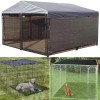 DUENEW Dog Kennel Shade Cover 90% Sunblock Shading Cloth Net