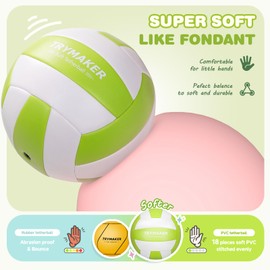 Trymaker Tetherball Ball and Rope, Tether Ball Soft, Tether Balls and Rope Set with Pump for Adults Backyard Outdoors