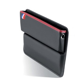 Eacam Car Seat Gap Filler - Universal Gap Filler & Storage Between Seats - Universal Fit, Vegan Leather - Holds Phone, Keys, Glasses