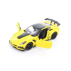 Showcasts 2019 Chevy Corvette ZR1 Hardtop, Yellow 79356YL - 1/24 Scale Diecast Model Toy Car