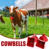 Foraineam 12 Pcs Cow Bells, Metal Loud Call Bell Alarm