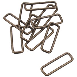 Family Tool (Family Tool) Corner Clip (Small Clip) (Inside Dimension 40 X 10 mm Wire Diameter 3 mm) Antique Gold 10 Pack 56776