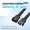 skineat New Materials 3 Pin / 4-Pin pc Fan Extension