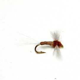 Unbranded Three (3) Trusty Rusty Spinner Fly Fishing Dry Fly  - 18