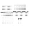 Cambridge Madison Piece Flatware Set with Oak Tray, 62 Count