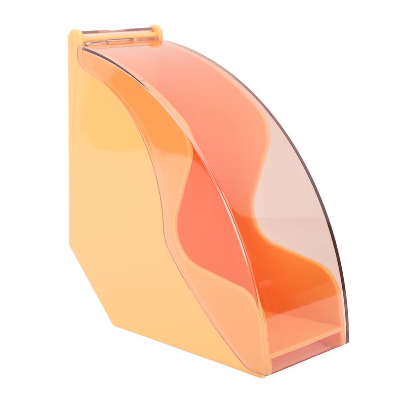 Fan Shape Storage Box with Dustproof Cover Compact Acrylic Filter