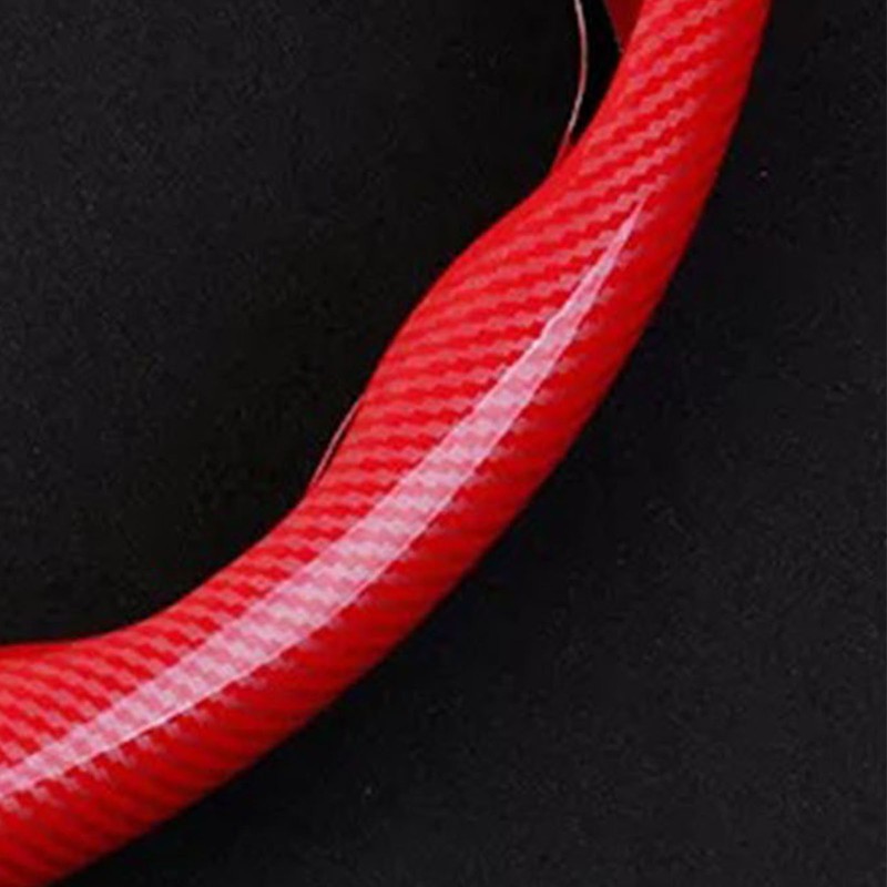 Carbon Fiber Steering Wheel Cover Ultra Thin Fit Wear Resistant