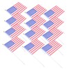 Sosoport Usa Flags 100pcs Handheld Flags Rainproof Fade-resistant Ideal for