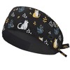 IRIS CRAFT Adjustable Working Cap with Button, Satin-Lined Cotton Working