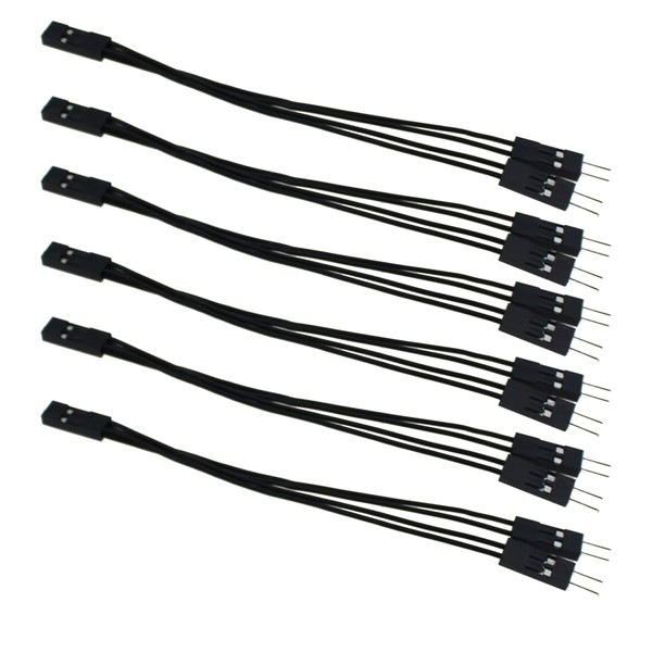 MTQY 6PCS Patch Cord Distributor 2 Pin Single Female to