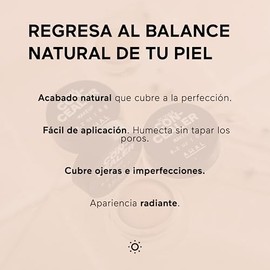 AHAL - Corrector con Jojoba y Extractos de Coco, Cobertura Media a Alta, Ideal para Ojeras, Imperfecciones y Todo Tipo de Piel, Hidratación Suave y Natural, 7g (01, 7g)