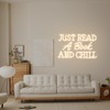Neonawall Just Read a Book and Chill White LED Neon