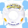 Monster White Round Inflatable Summer Tube Monster Tube 80cm 2ea