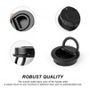 0XBIT Inlet Handle, Black, Pack of 2 Round Embedded Pull