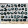 1/2 LB Moss Agate Tumbled Stones, Polished Natural Moss Agate