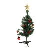 19.7inch Tabletop Christmas Tree Mini Artificial Decorated Christmas Tree Set