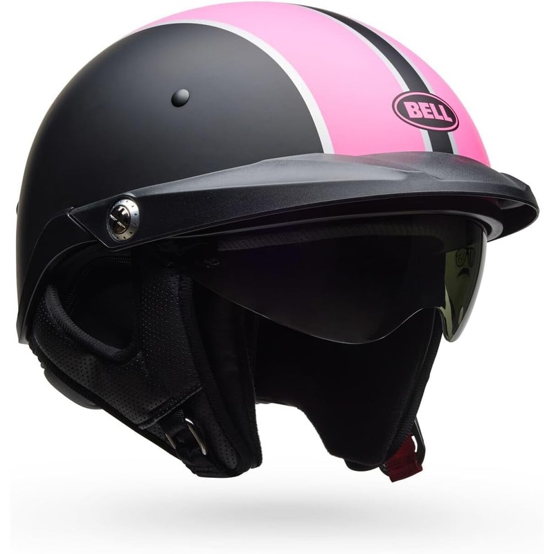 Bell Helmets Pit Boss - Matte Black/Pink Pin, Medium