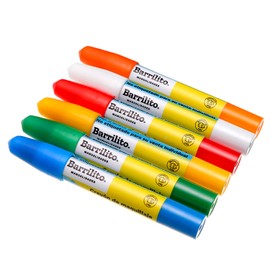 Barrilito Crayones Pintacaras colores surtidos. Blíster con 6 pzs. CRY6