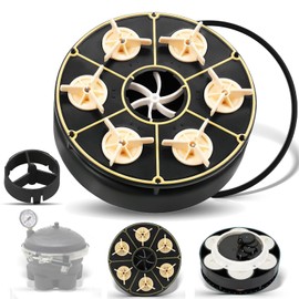 AGradify 6 Port Water Valve Module Compatible with Paramount PCC2000, Water Valve 6-port Gear Module Replace 004302440800 004-302-4408-00 with Valve Shell O-Ring Part# 005-302-0100-00 005302010000