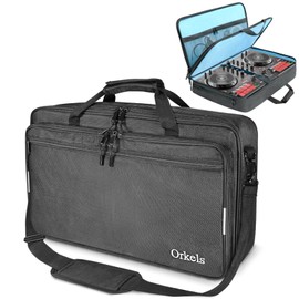 ORKELS DJ Controller Bag Compatible with FLX4, FLX2, REV1, DDJ SB3, DDJ SB2, DDJ 400, DDJ RB, DDJ200, Pro FX, MPFX, DJ2GO2 Touch, Mix II, Party Mix, 200 MK2 DJ Controller, S-21.6''Lx13''Wx4.7''H